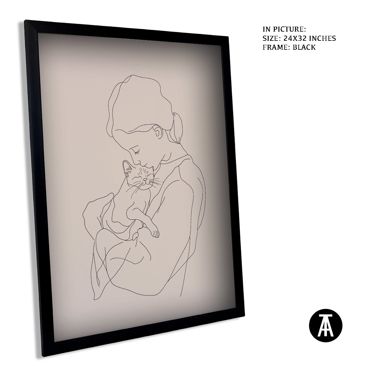 Artwork in Metal Earling Silver Frame
