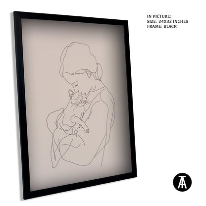 Artwork in Metal Earling Silver Frame