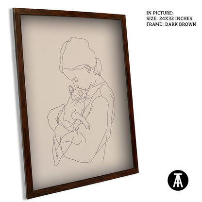Artwork in Metal Champagne Gold Frame