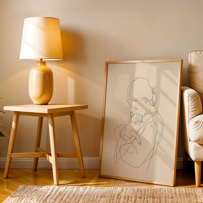 Minimalist Artwork in a Lifestyle Setting