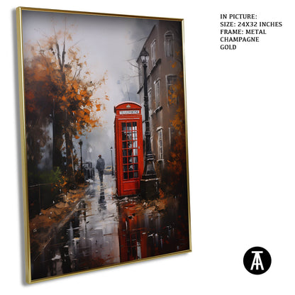 Artwork in Metal Champagne Gold Frame