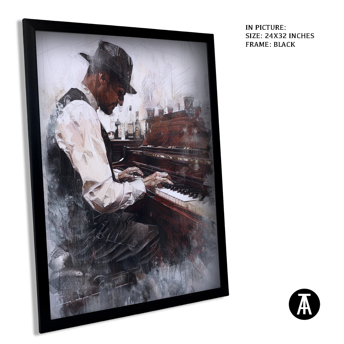 Artwork in Metal Earling Silver Frame