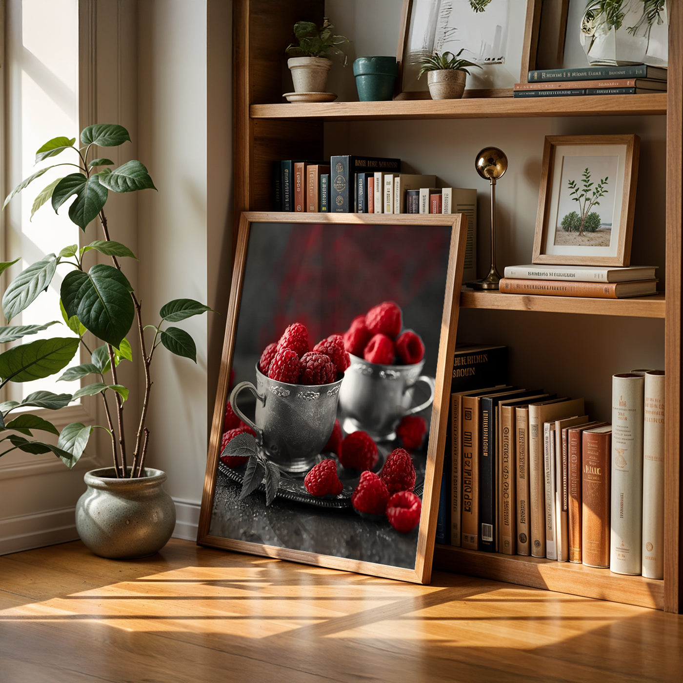 Cafe Art Painting in a Lifestyle Setting