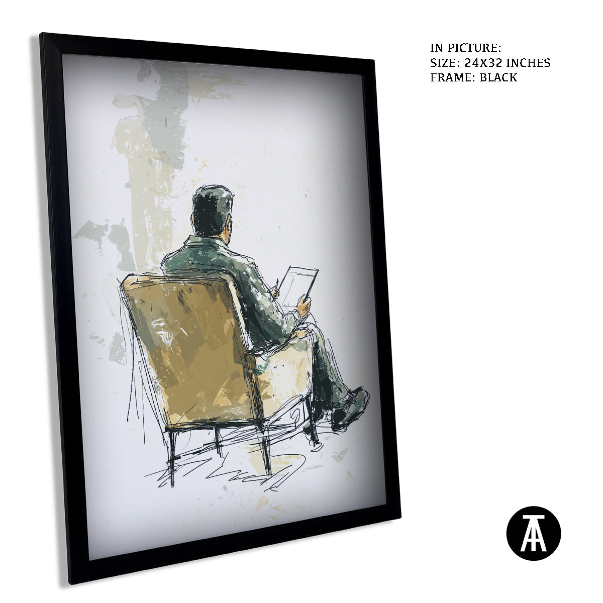 Artwork in Metal Earling Silver Frame