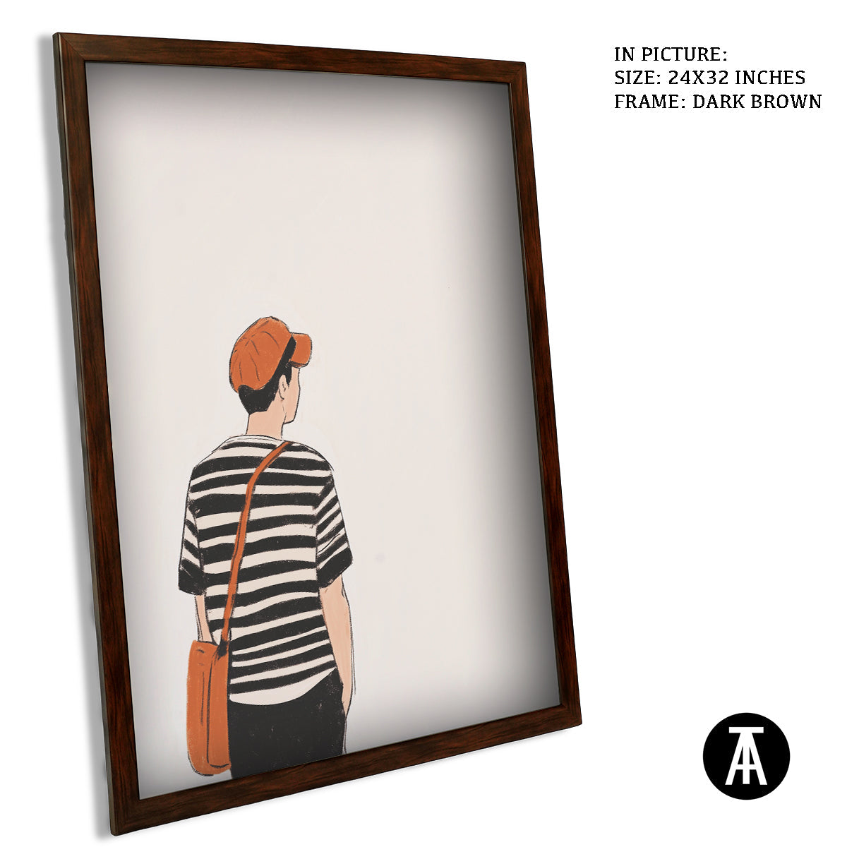 Artwork in Metal Champagne Gold Frame