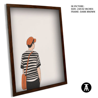 Artwork in Metal Champagne Gold Frame