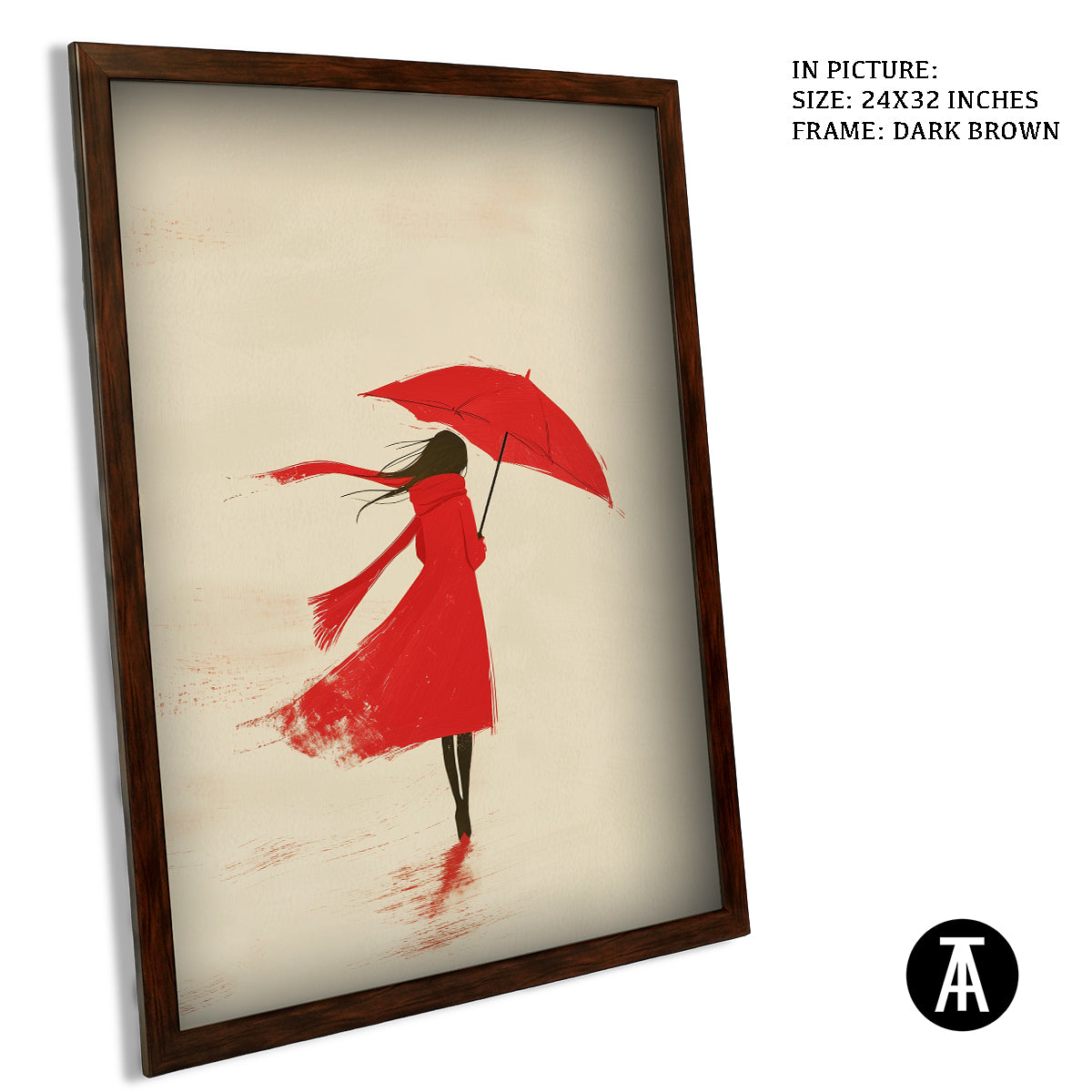 Artwork in Metal Champagne Gold Frame
