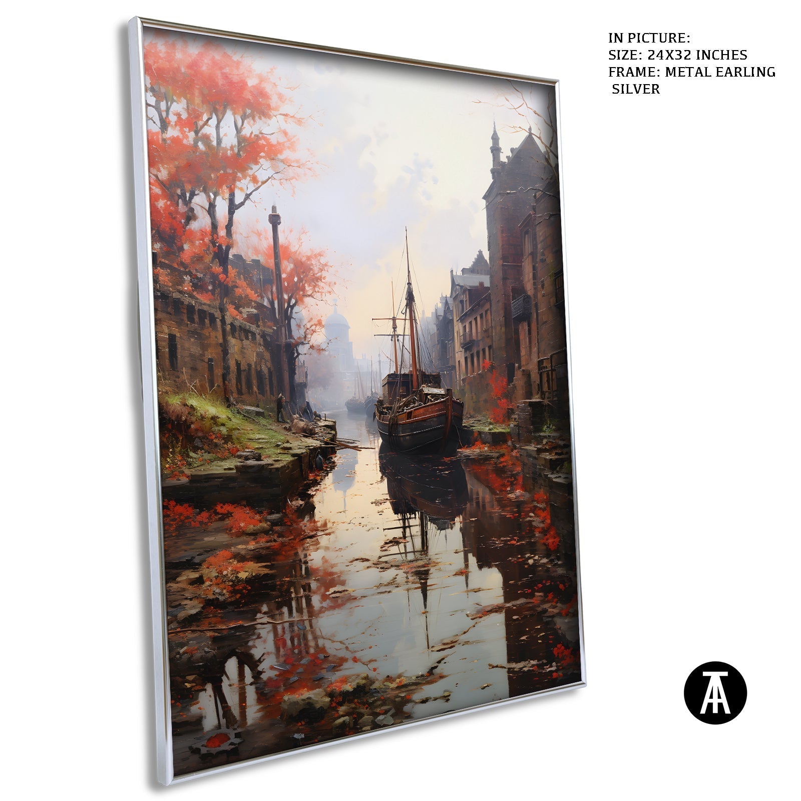 Artwork in Metal Earling Silver Frame