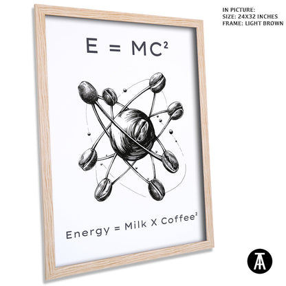 Artwork in Dark Brown Frame