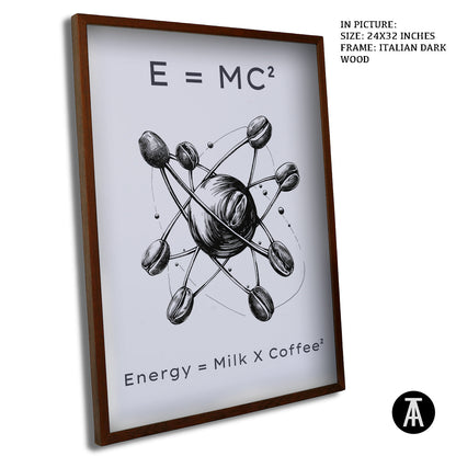 Artwork in Dark Wood Frame