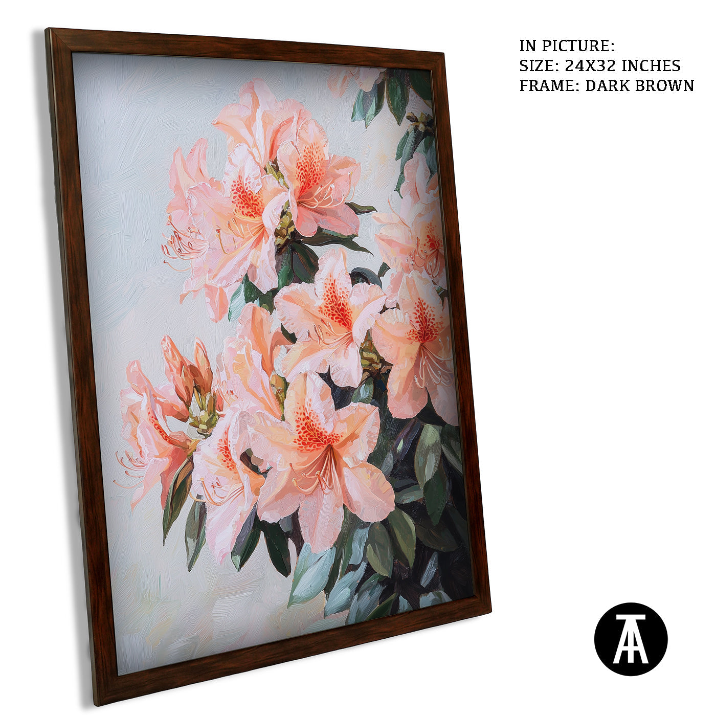 Artwork in Metal Champagne Gold Frame
