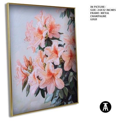 Artwork in Light Brown Frame
