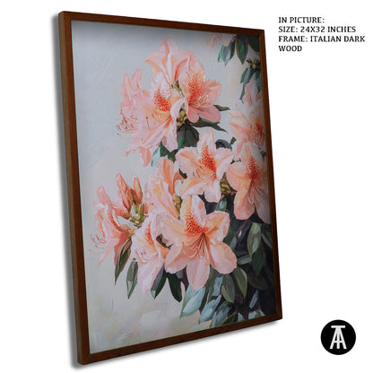 Artwork in Dark Wood Frame