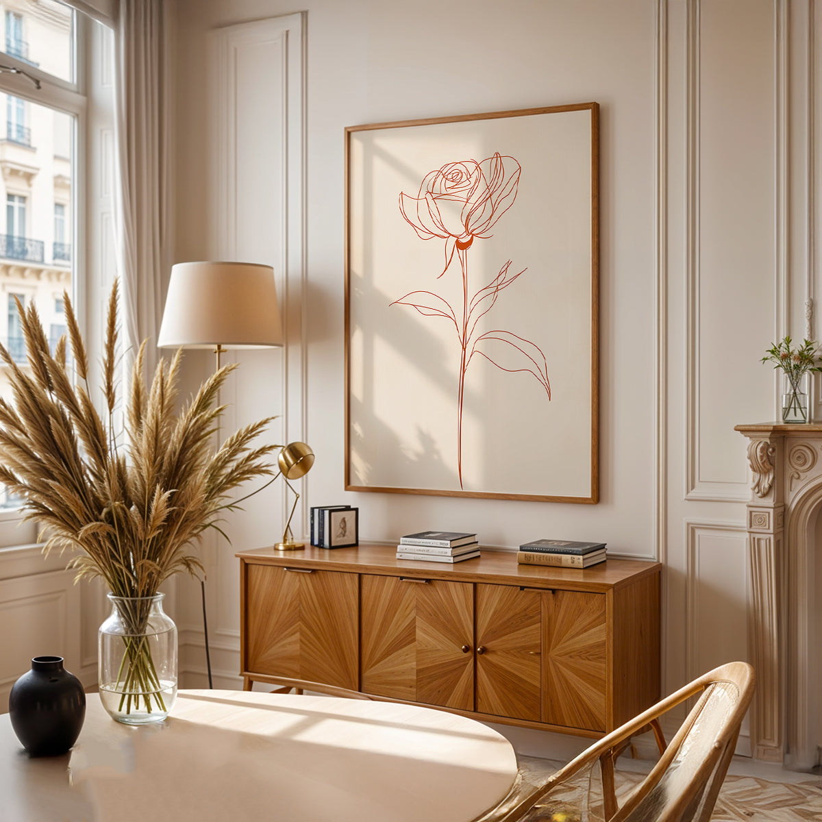 Minimalist Painting in a Lifestyle Setting