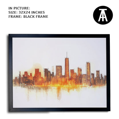 Artwork in Metal Earling Silver Frame
