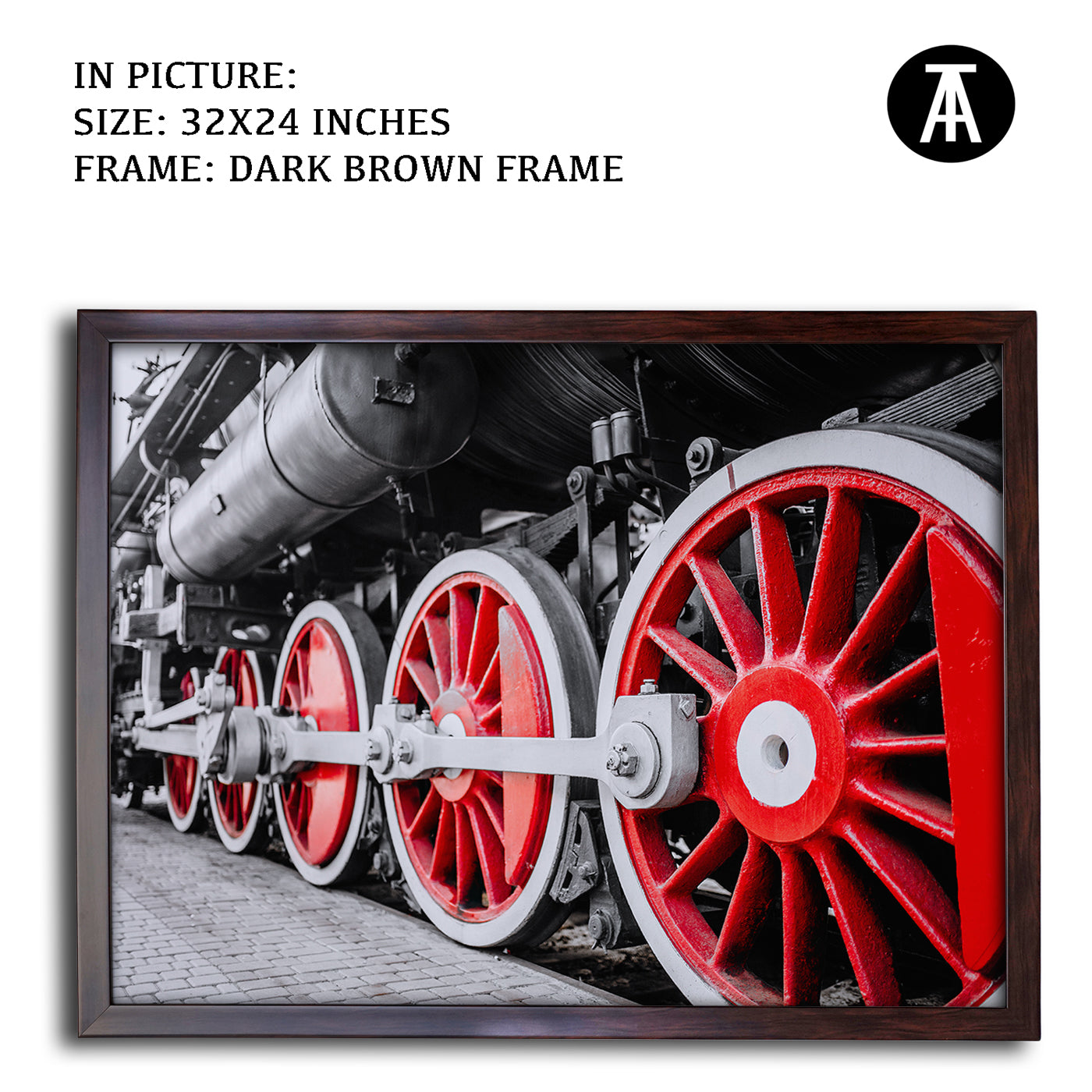 Artwork in Metal Champagne Gold Frame