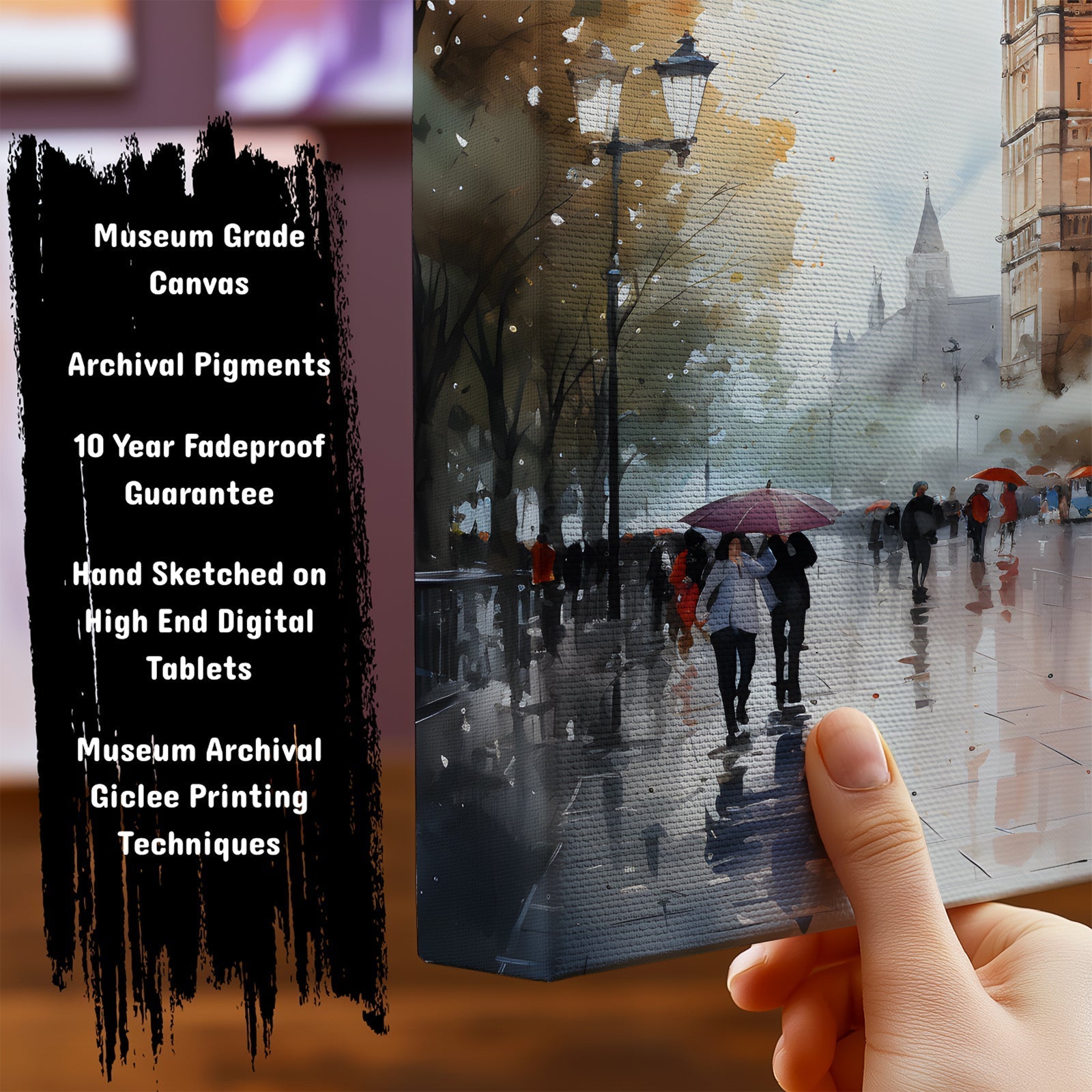 Information about Vintage London Canvas Art Print