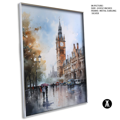 Artwork in Metal Earling Silver Frame