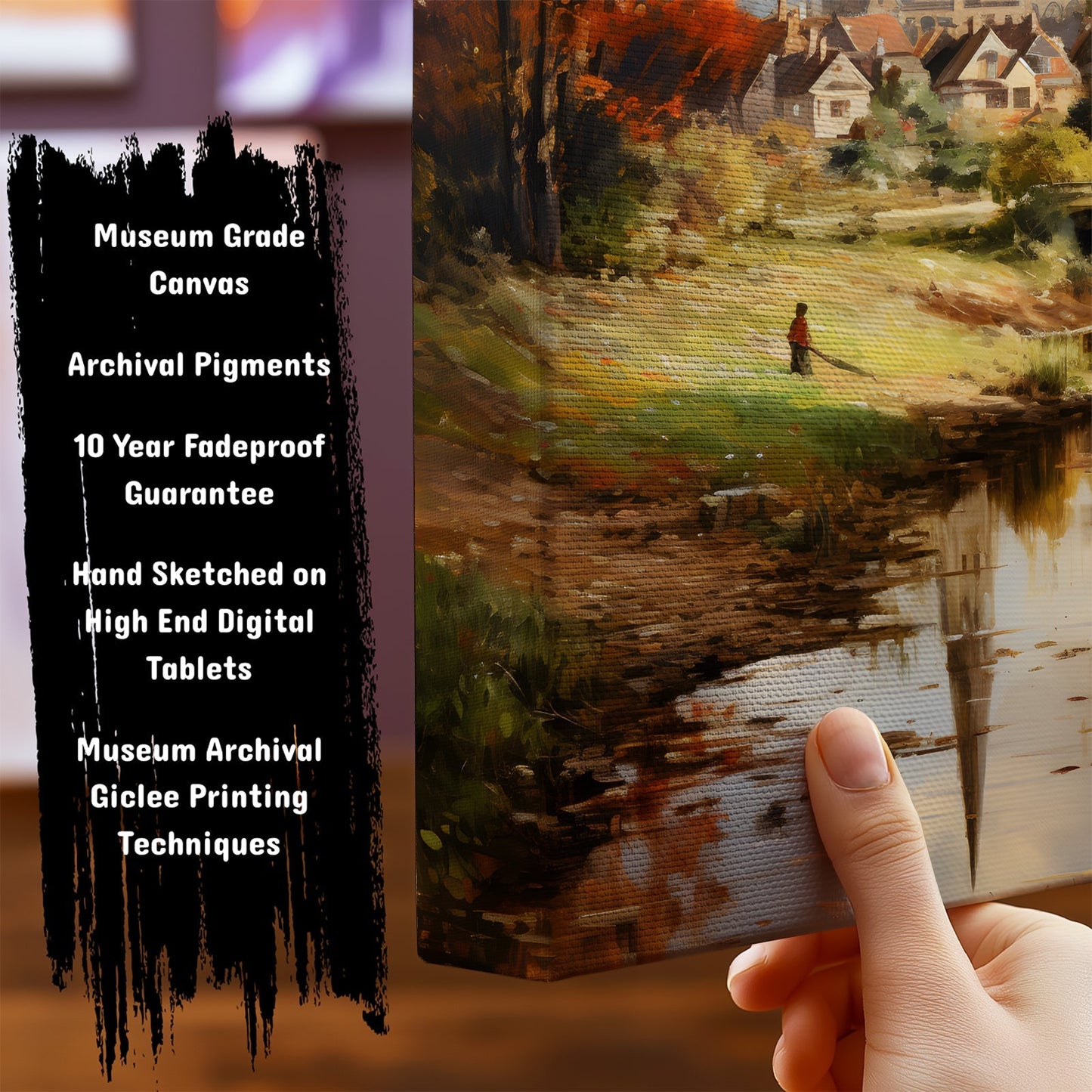 Information about Vintage London Canvas Art Print