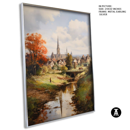 Artwork in Metal Earling Silver Frame