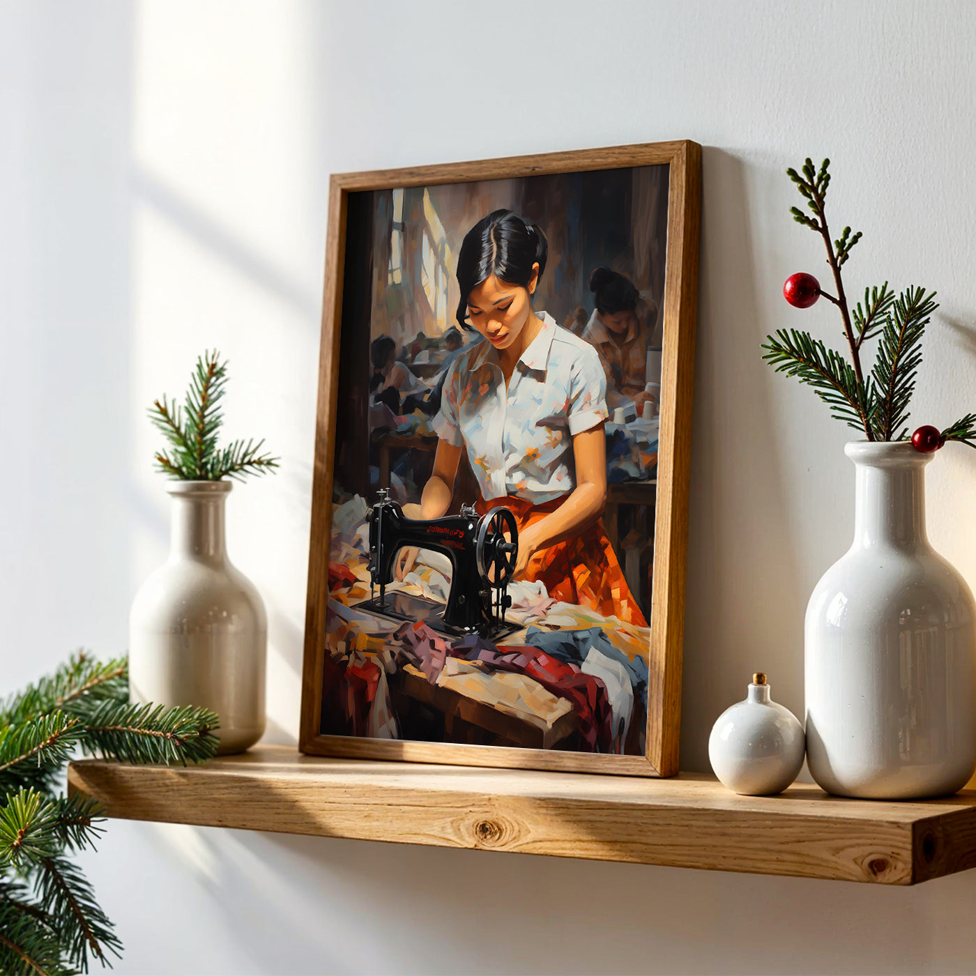 Veitnamese Painting in a Lifestyle Setting