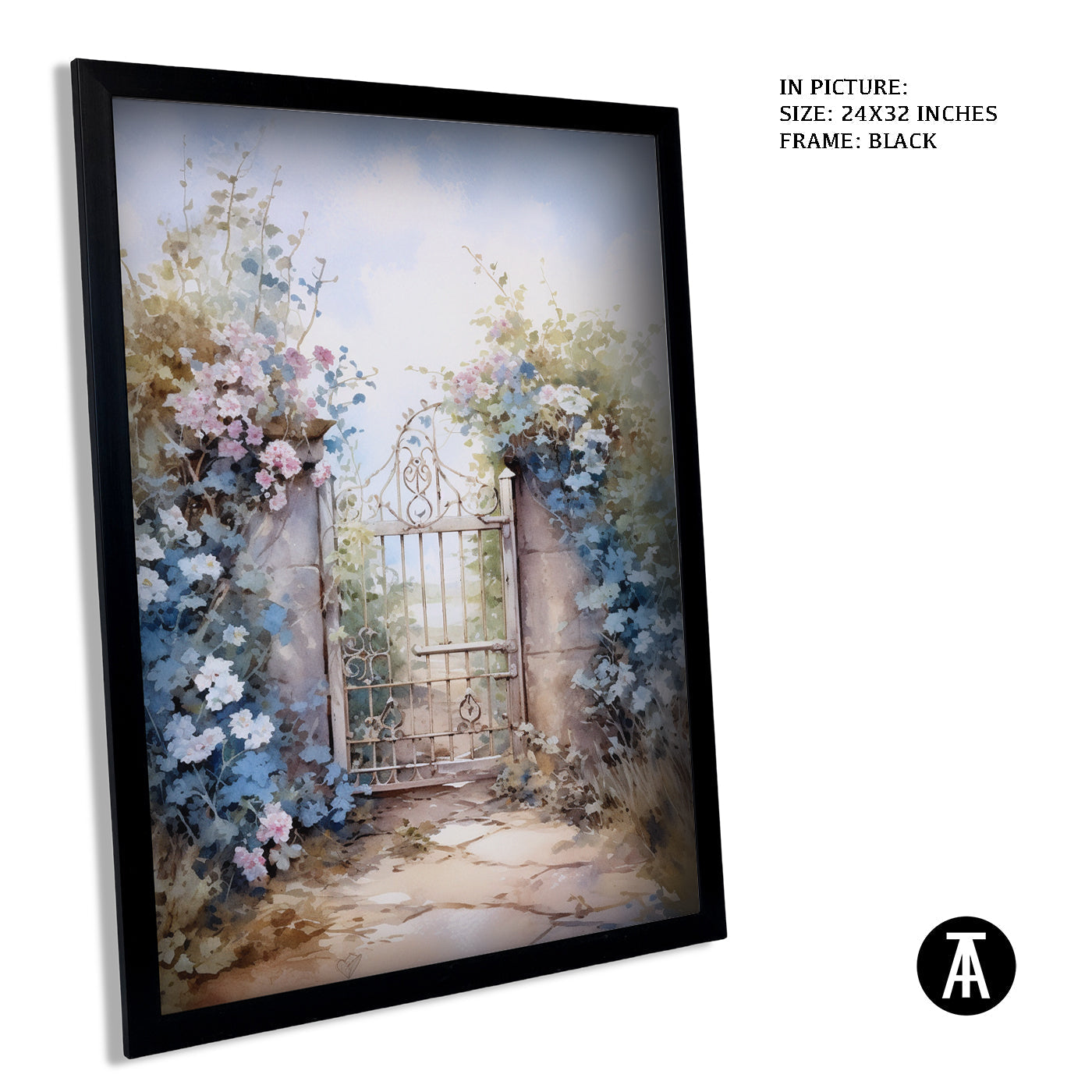 Artwork in Metal Earling Silver Frame
