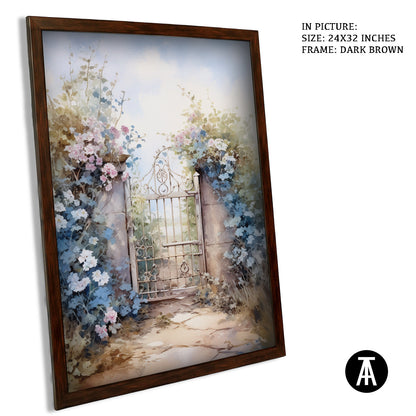 Artwork in Metal Champagne Gold Frame