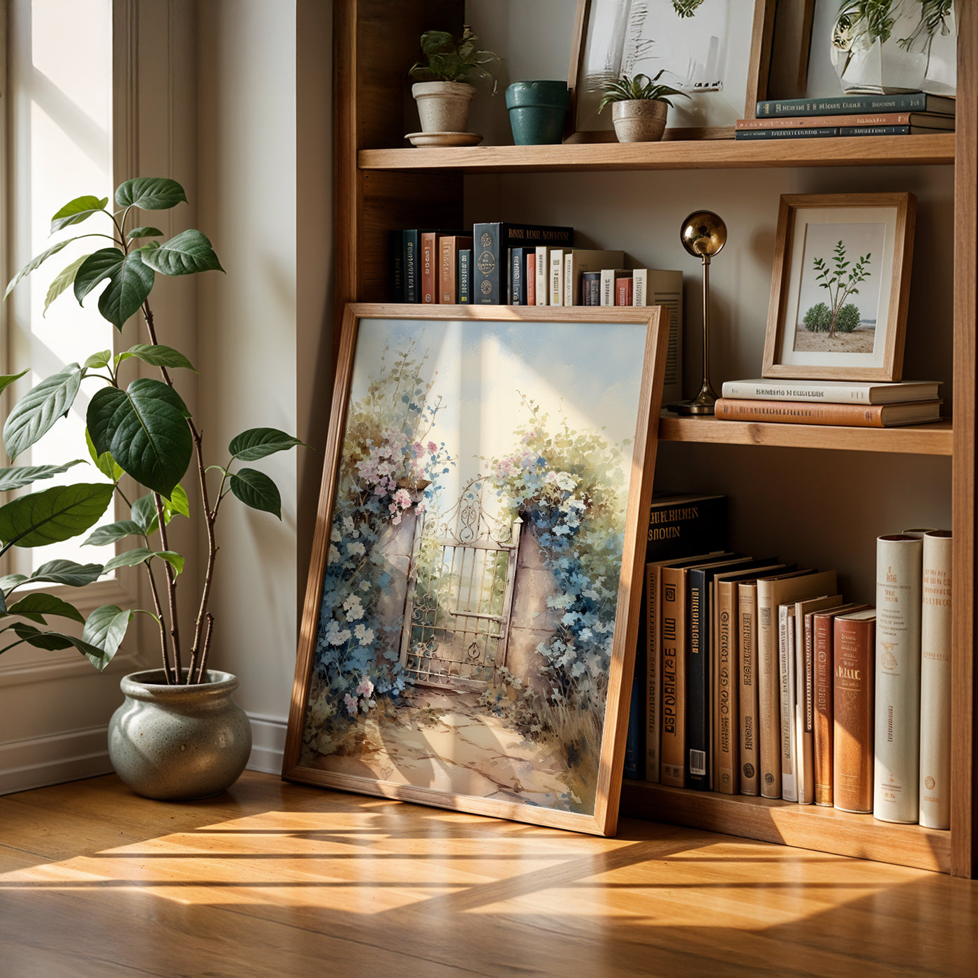 Cafe Art Painting in a Lifestyle Setting