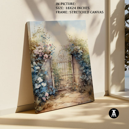 Artwork in Natural Wood Frame