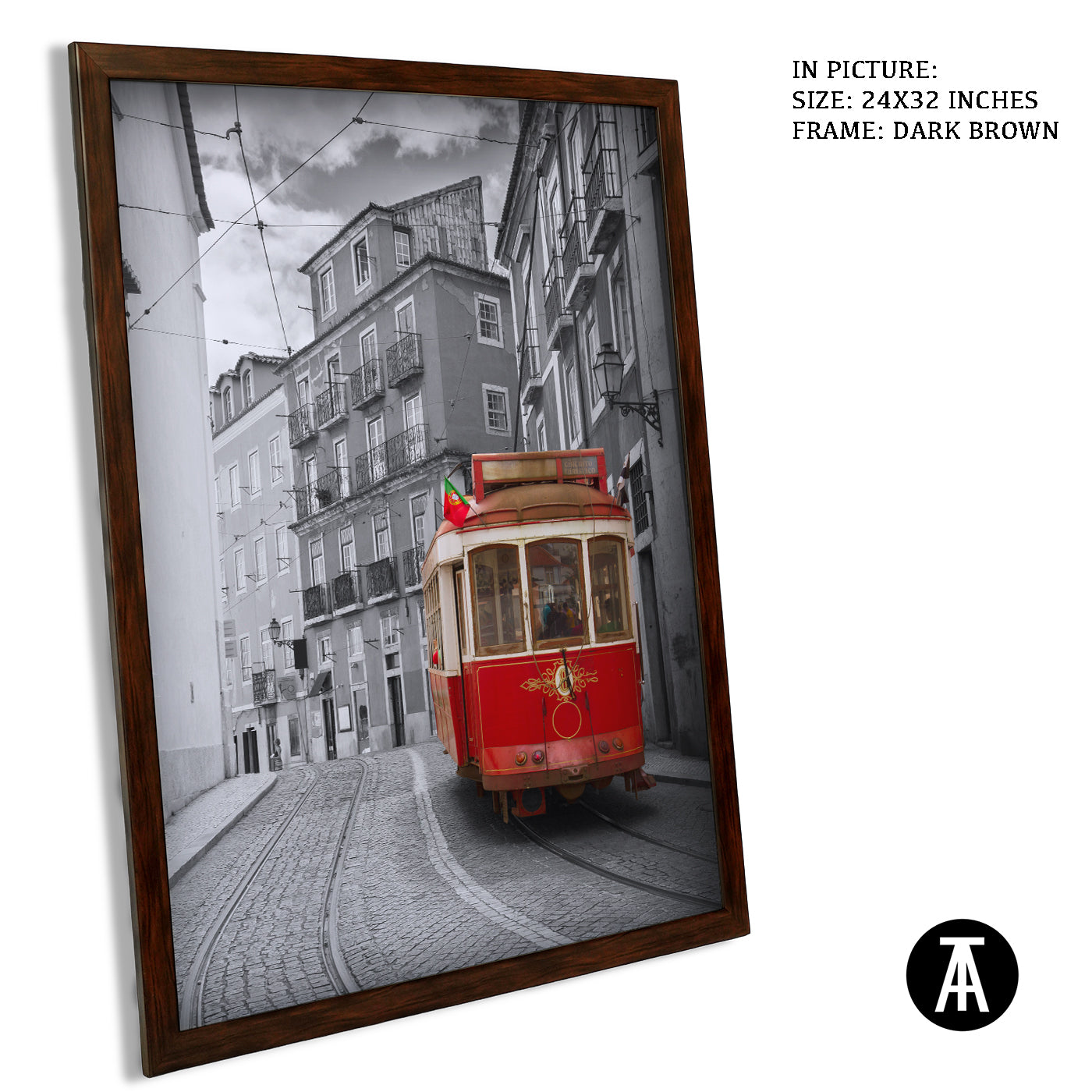 Artwork in Metal Champagne Gold Frame