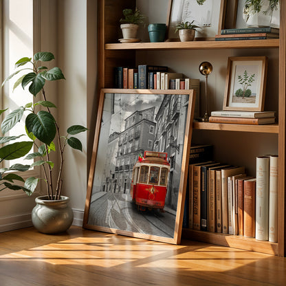 Cafe Art Painting in a Lifestyle Setting