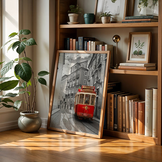 Cafe Art Painting in a Lifestyle Setting