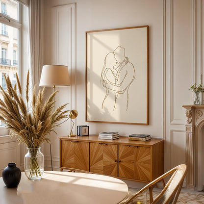 Minimalist Painting in a Lifestyle Setting