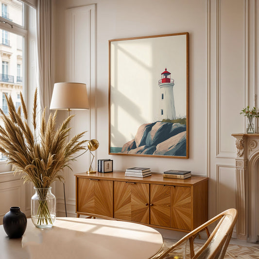 Minimalist Painting in a Lifestyle Setting