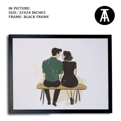 Artwork in Metal Earling Silver Frame