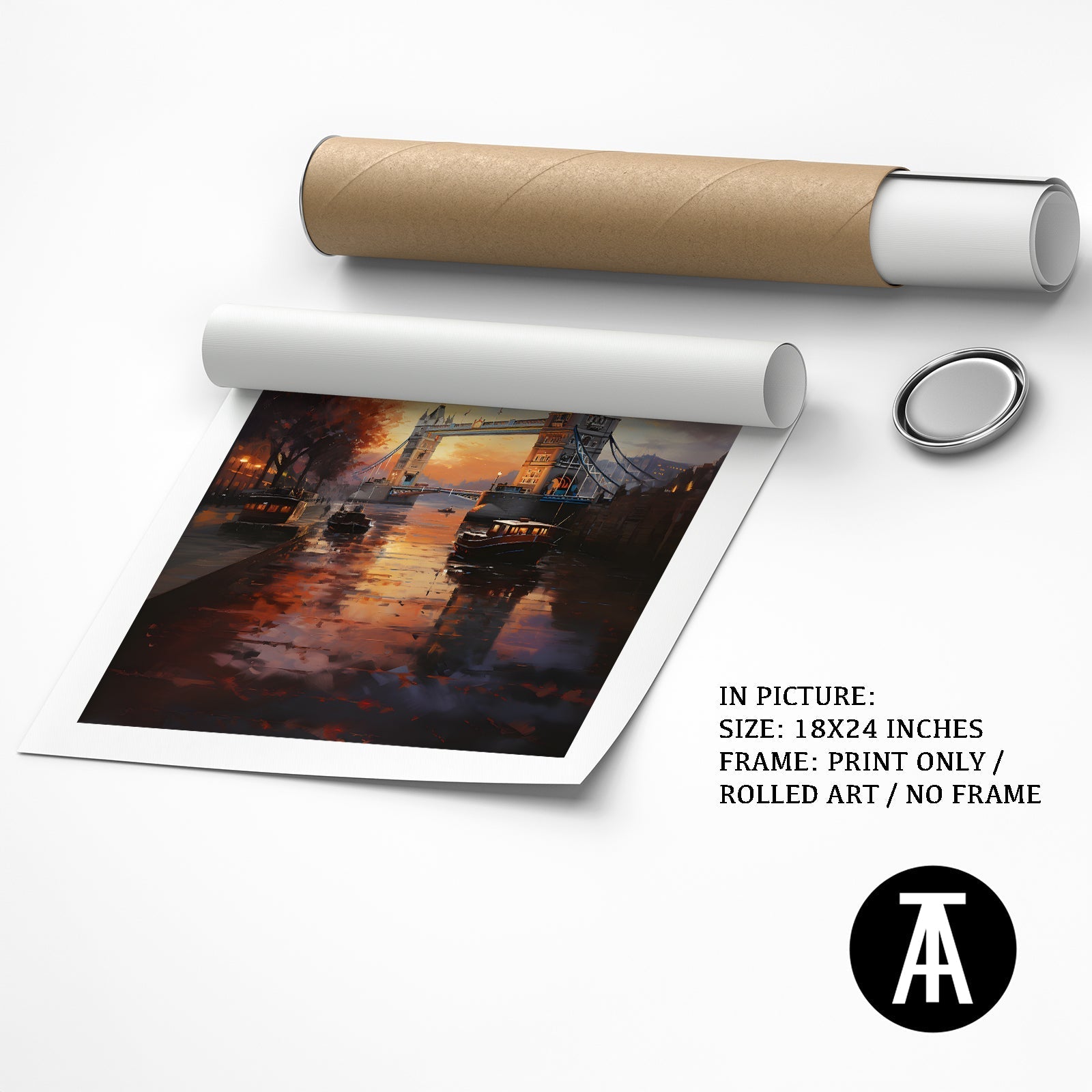 Artwork as Print Only or Rolled Art