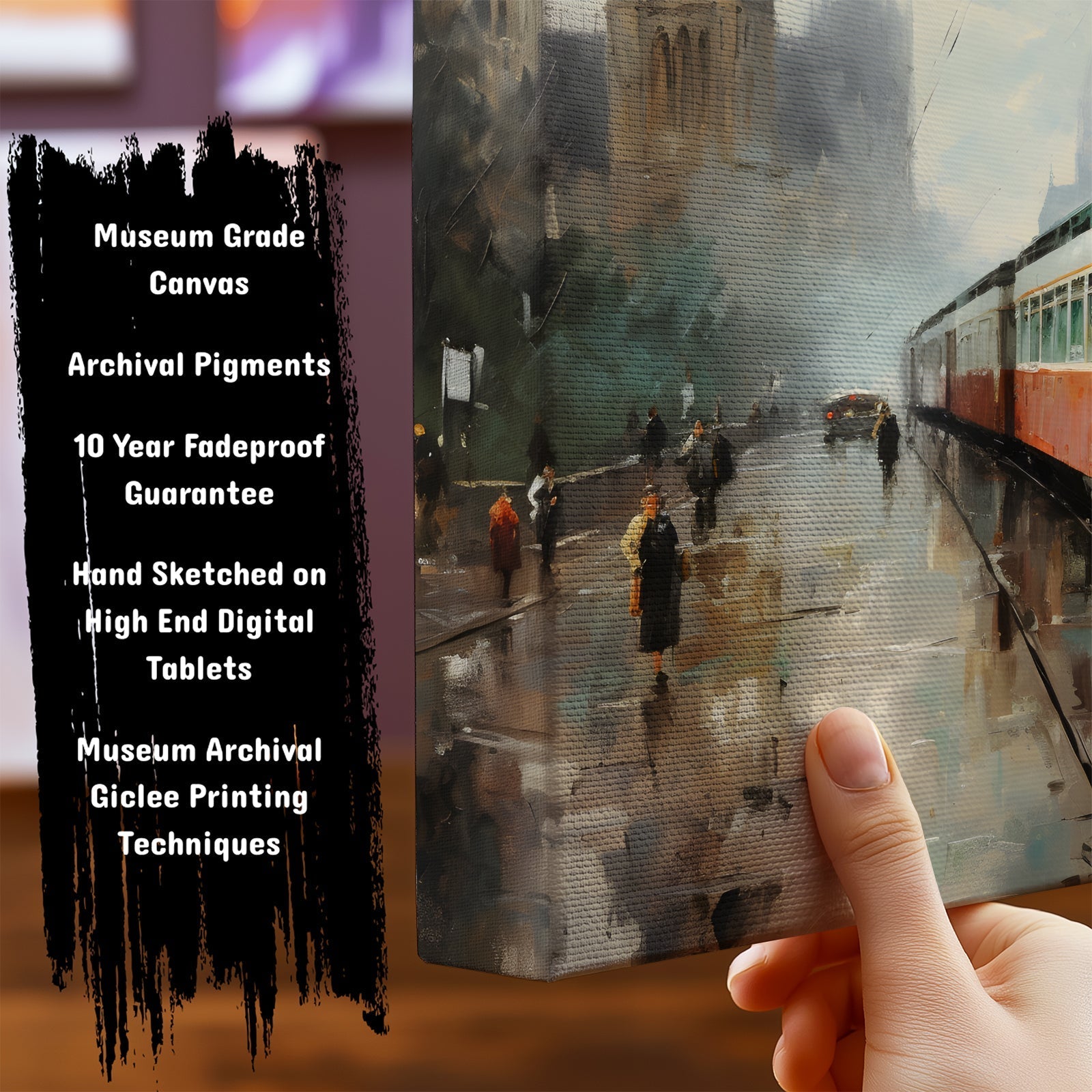 Information about Vintage London Canvas Art Print