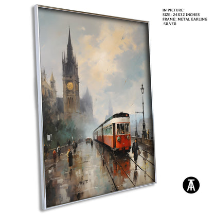Artwork in Metal Earling Silver Frame