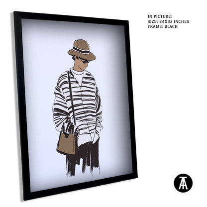 Artwork in Metal Earling Silver Frame