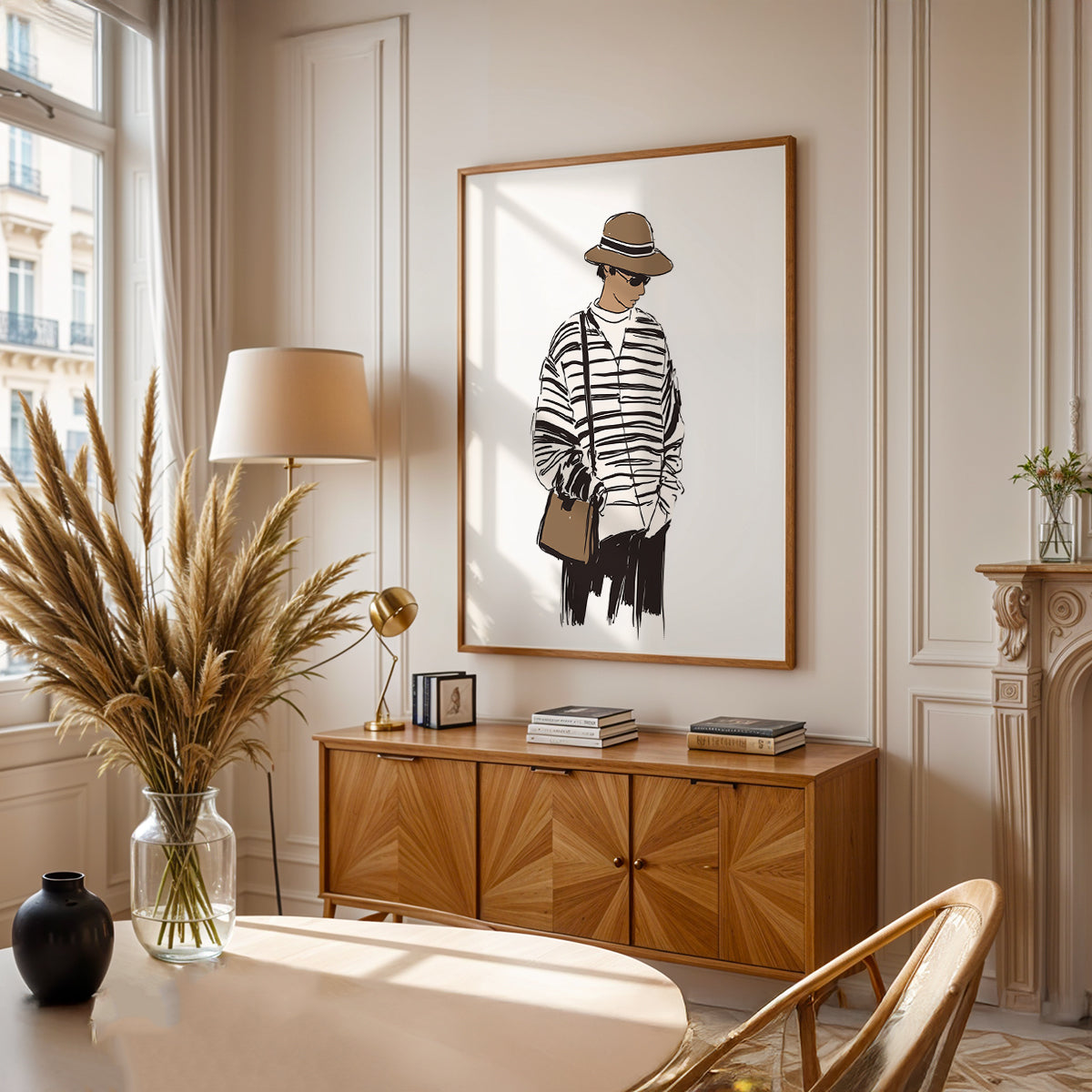 Minimalist Painting in a Lifestyle Setting