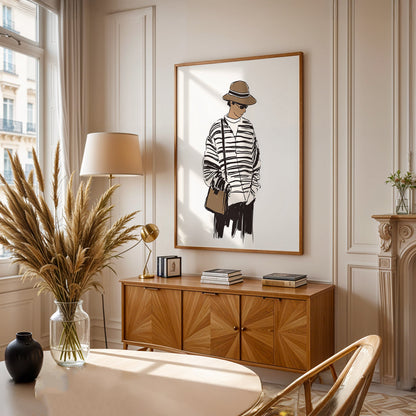 Minimalist Painting in a Lifestyle Setting