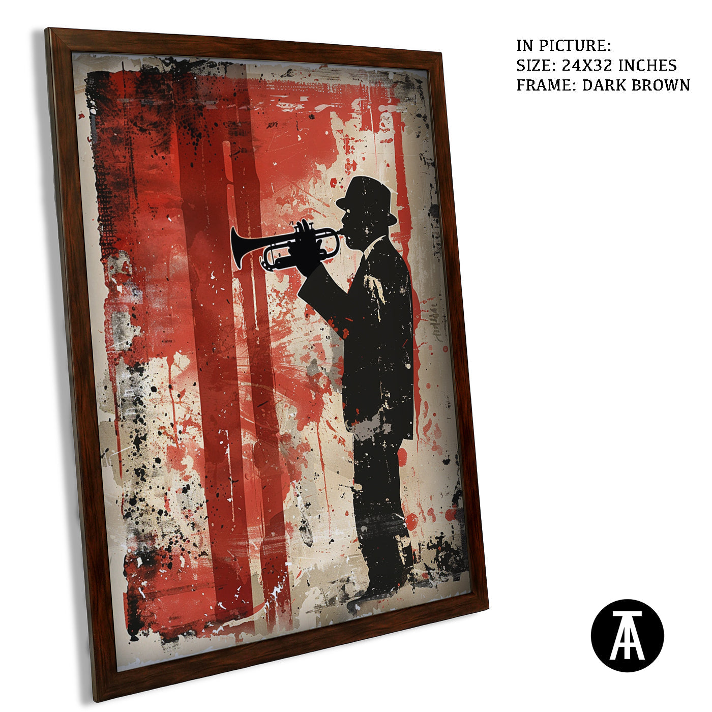 Artwork in Metal Champagne Gold Frame