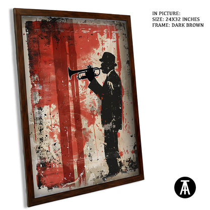 Artwork in Metal Champagne Gold Frame