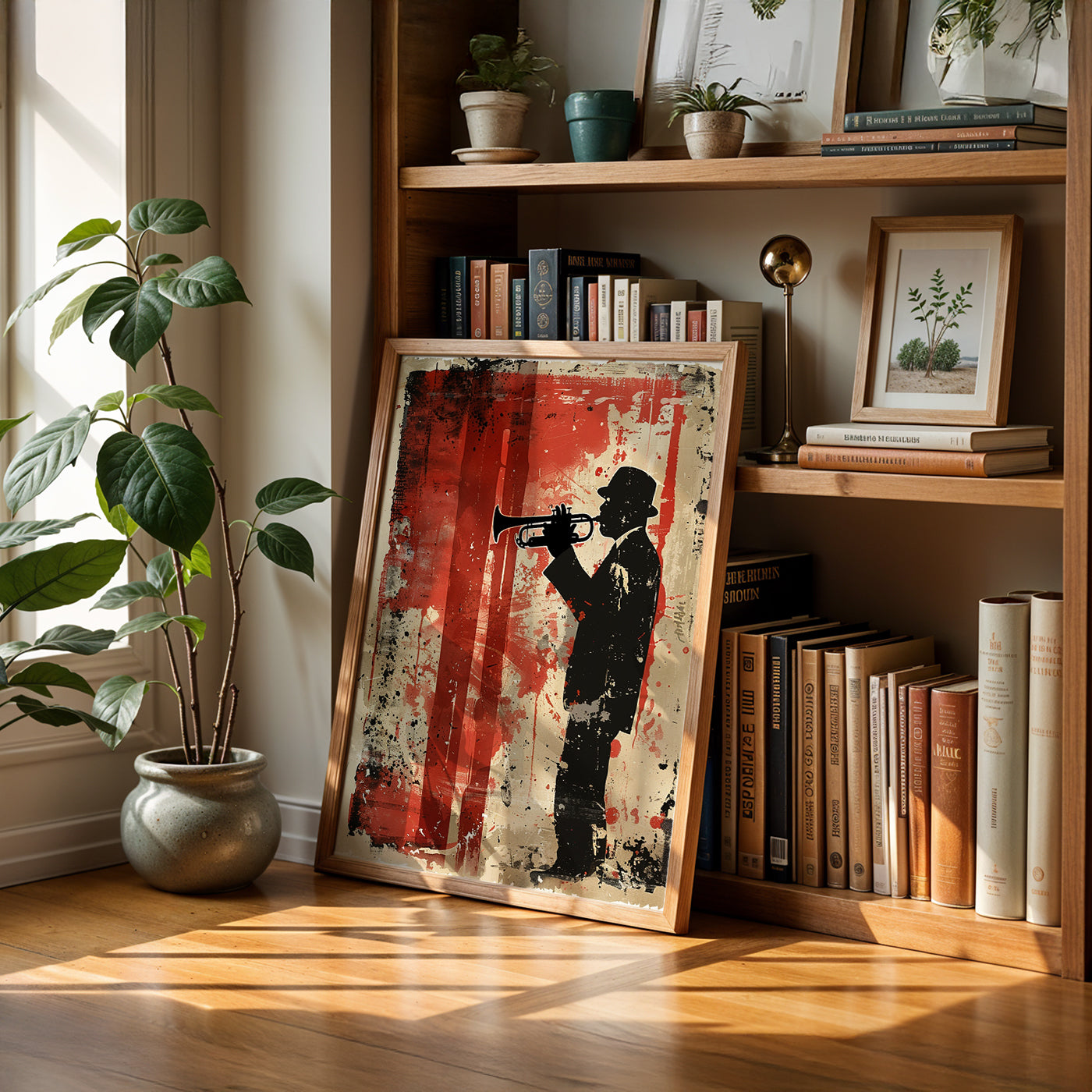 Cafe Art Painting in a Lifestyle Setting