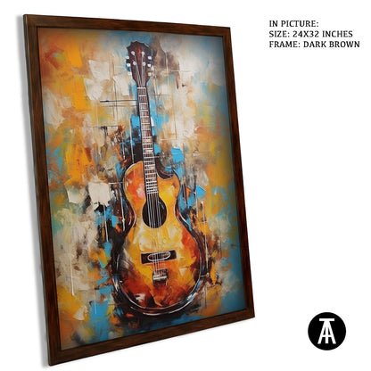 Artwork in Metal Champagne Gold Frame