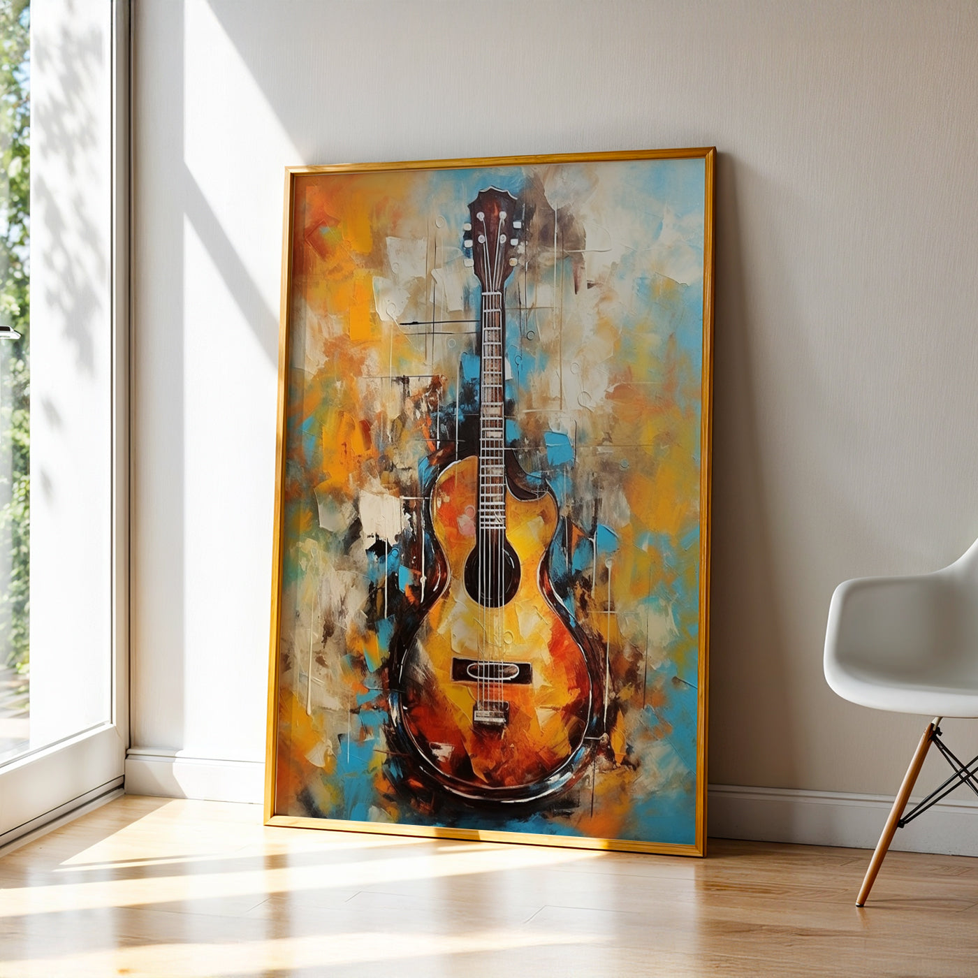 Abstract Painting in a Lifestyle Setting
