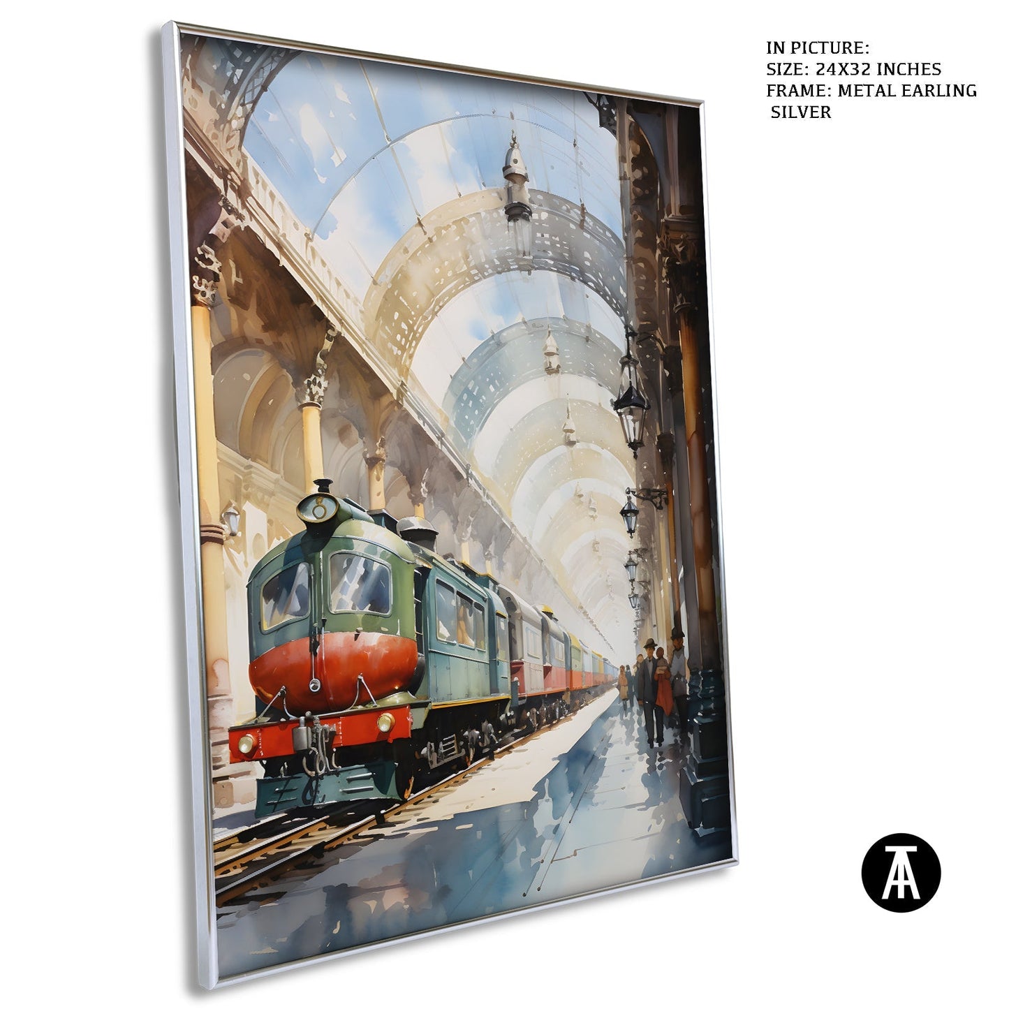 Artwork in Metal Earling Silver Frame