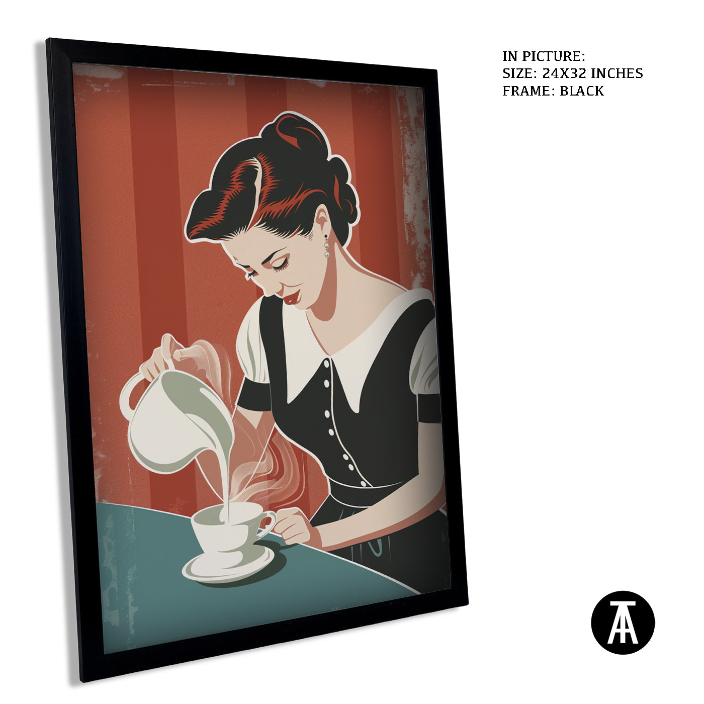 Artwork in Metal Earling Silver Frame