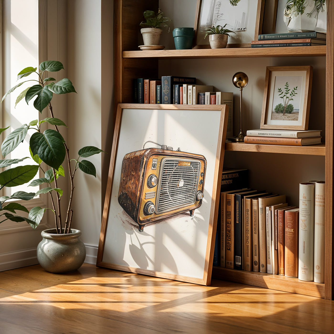Cafe Art Painting in a Lifestyle Setting