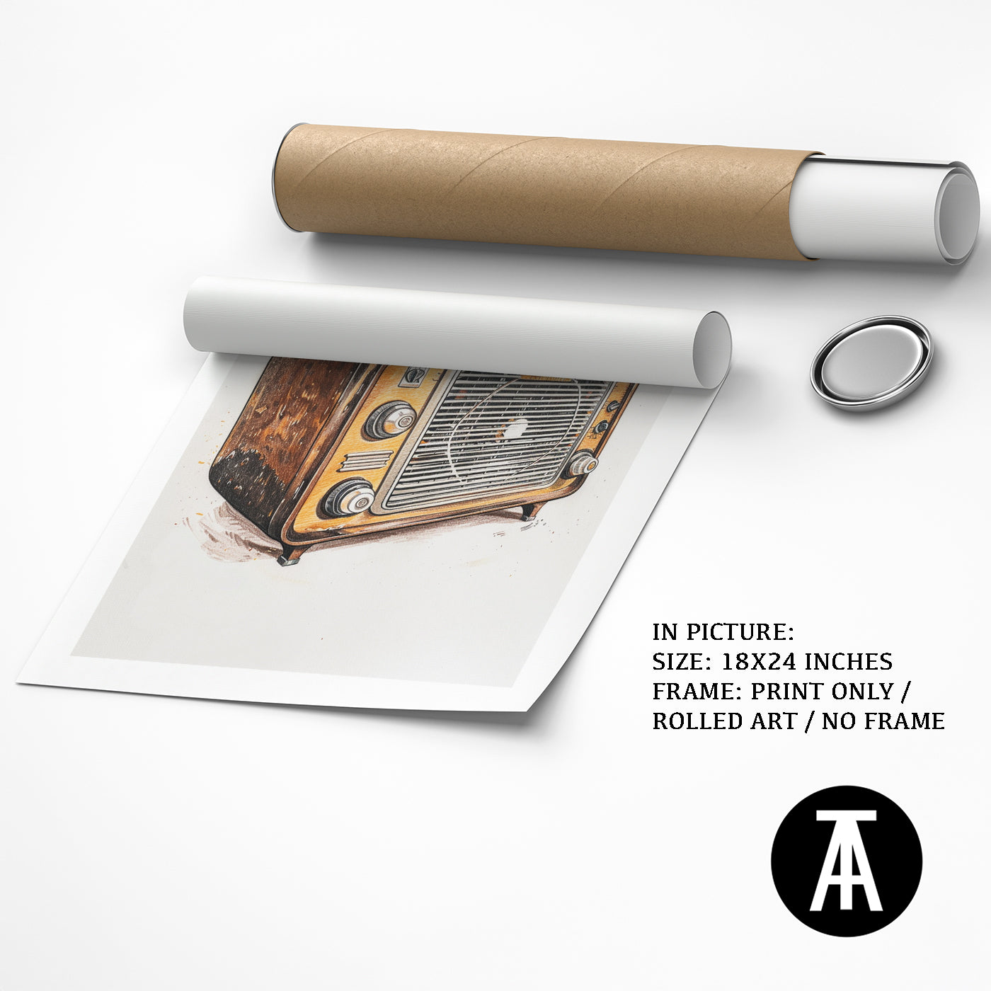 Artwork as Print Only or Rolled Art